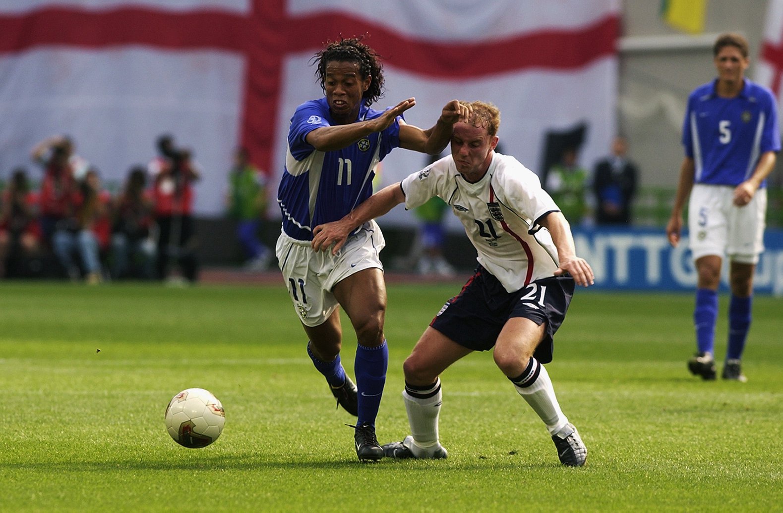Ronaldinho vs England in the World Cup 2002 quarter-final
