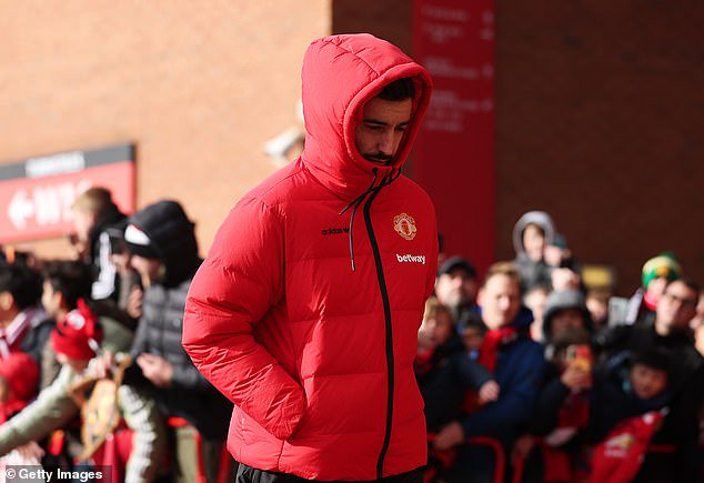 Bruno Fernandes has been dropped from Manchester United's starting XI to face Bournemouth
