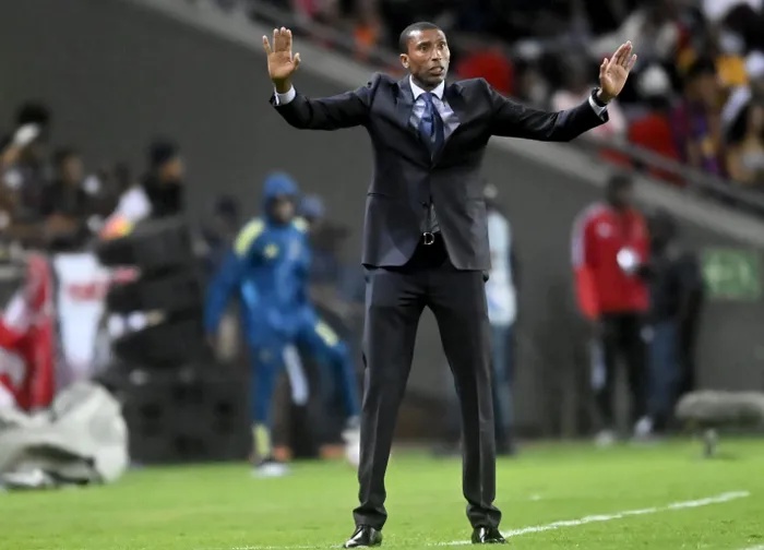 Orlando Pirates head coach Abdeslam Ouaddou watches on as the Buccaneers seal their return to the CAF Champions League group stages.