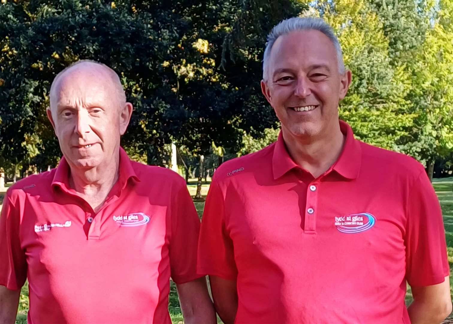 Tydd St Giles golfers Ady Bills and Gino Ciuffini.