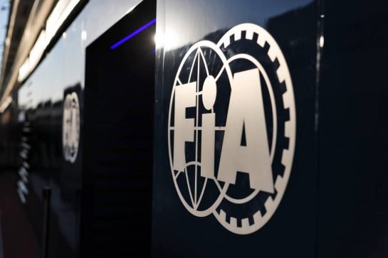 Paddock atmosphere - FIA Logo.
22.10.2026. Formula 1 World Championship, Rd 18, United States Grand Prix, Austin, United States, Preparations Day.
- www.xpbimages.com, EMail: requests@xpbimages.com © Copyright: Moy / XPB Images