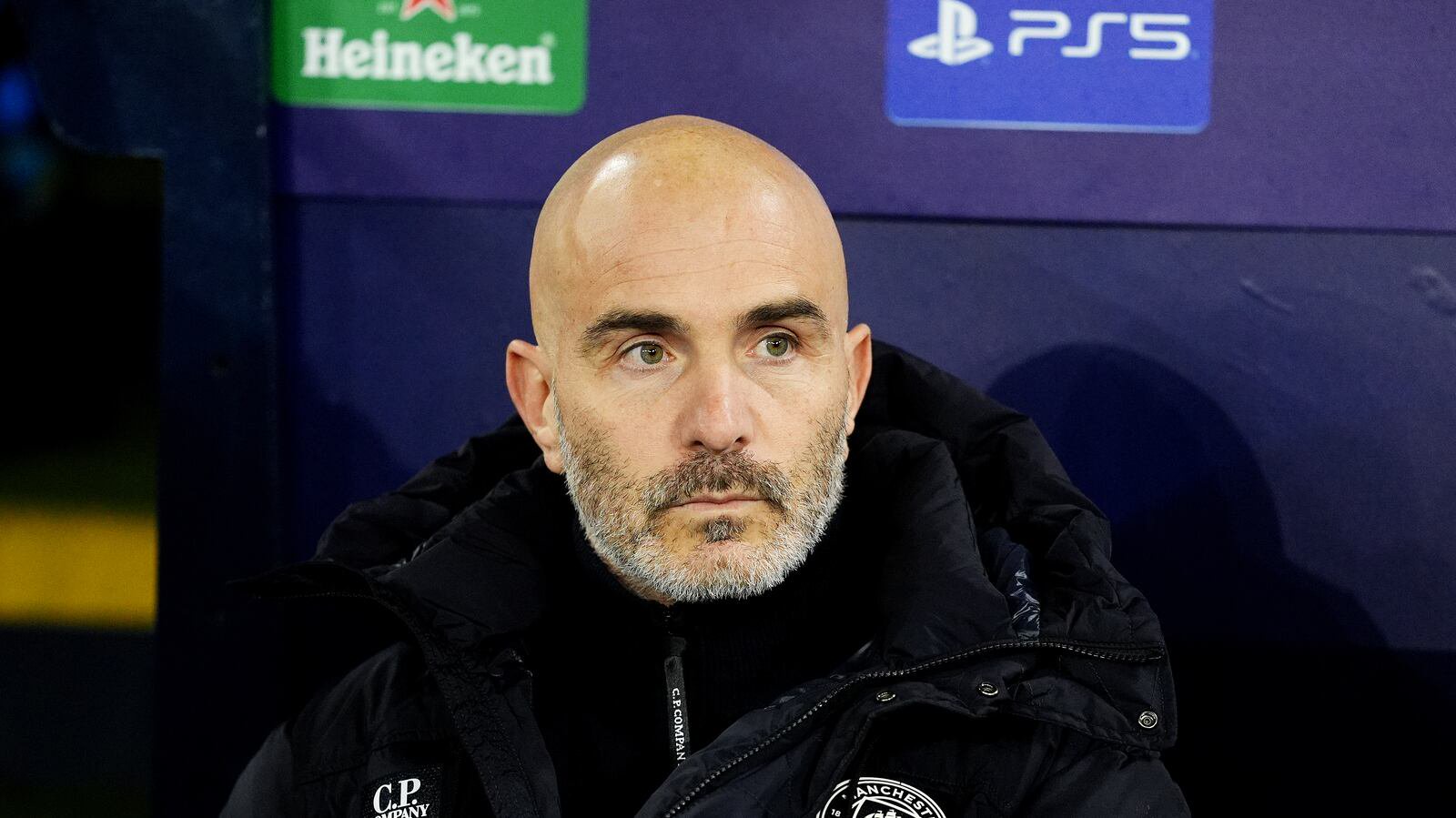 Enzo Maresca in the dugout