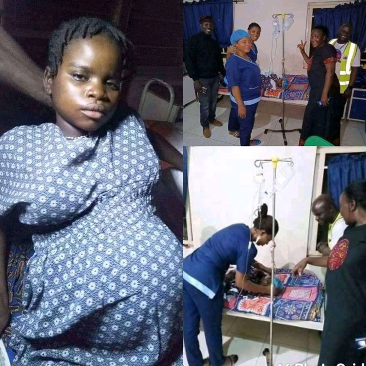 Check Out Photos As Pregnant 10-Year-Old Girl Successfully Delivers A Baby Girl