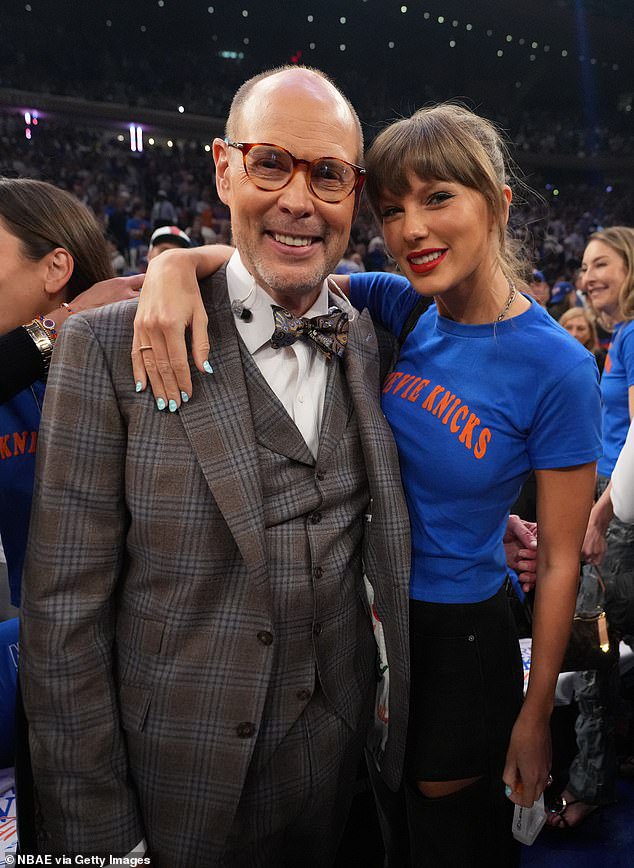 Johnson, pictured with Taylor Swift during last year's playoffs, revealed his secret health battle