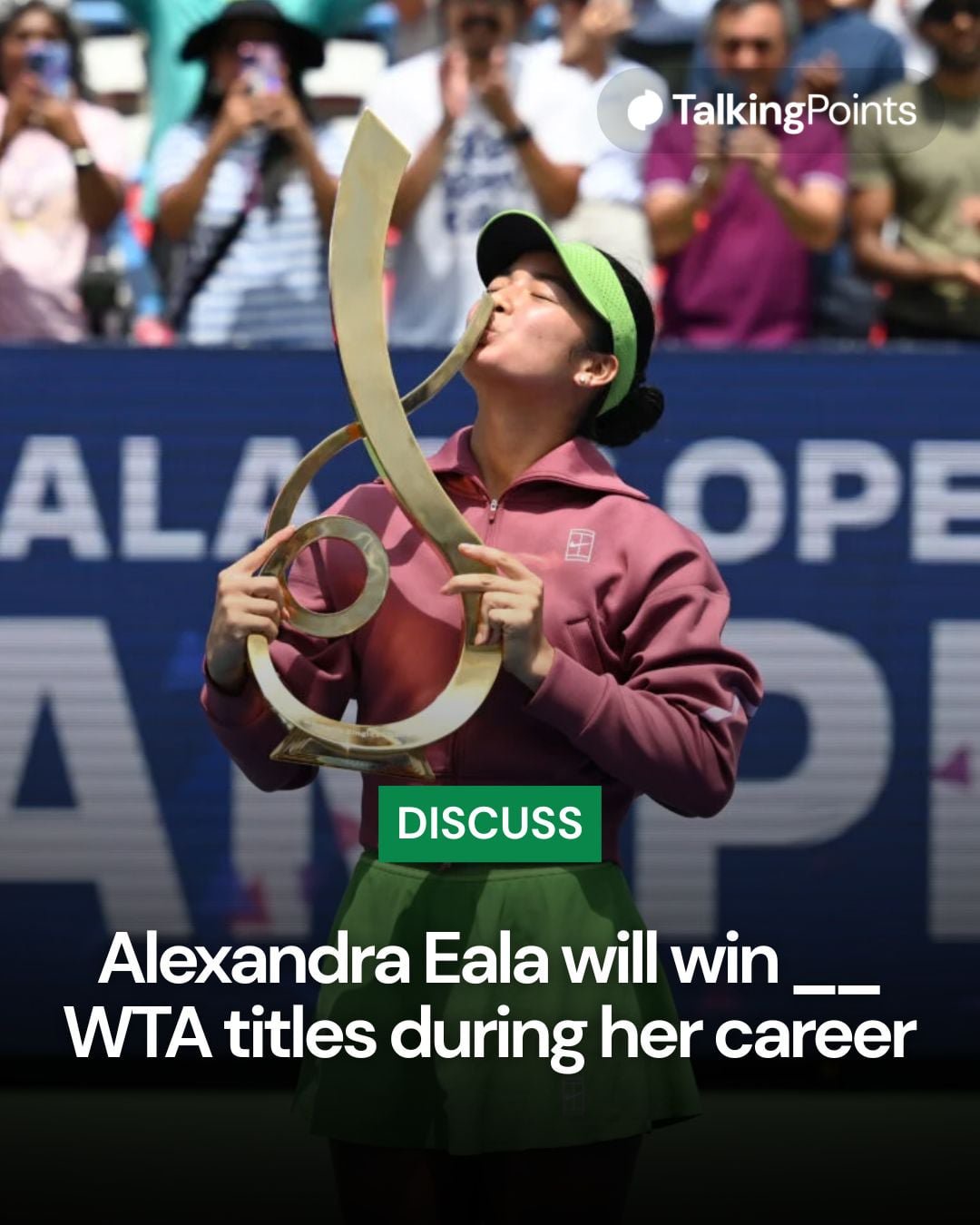 Discuss Alexandra Eala graphic