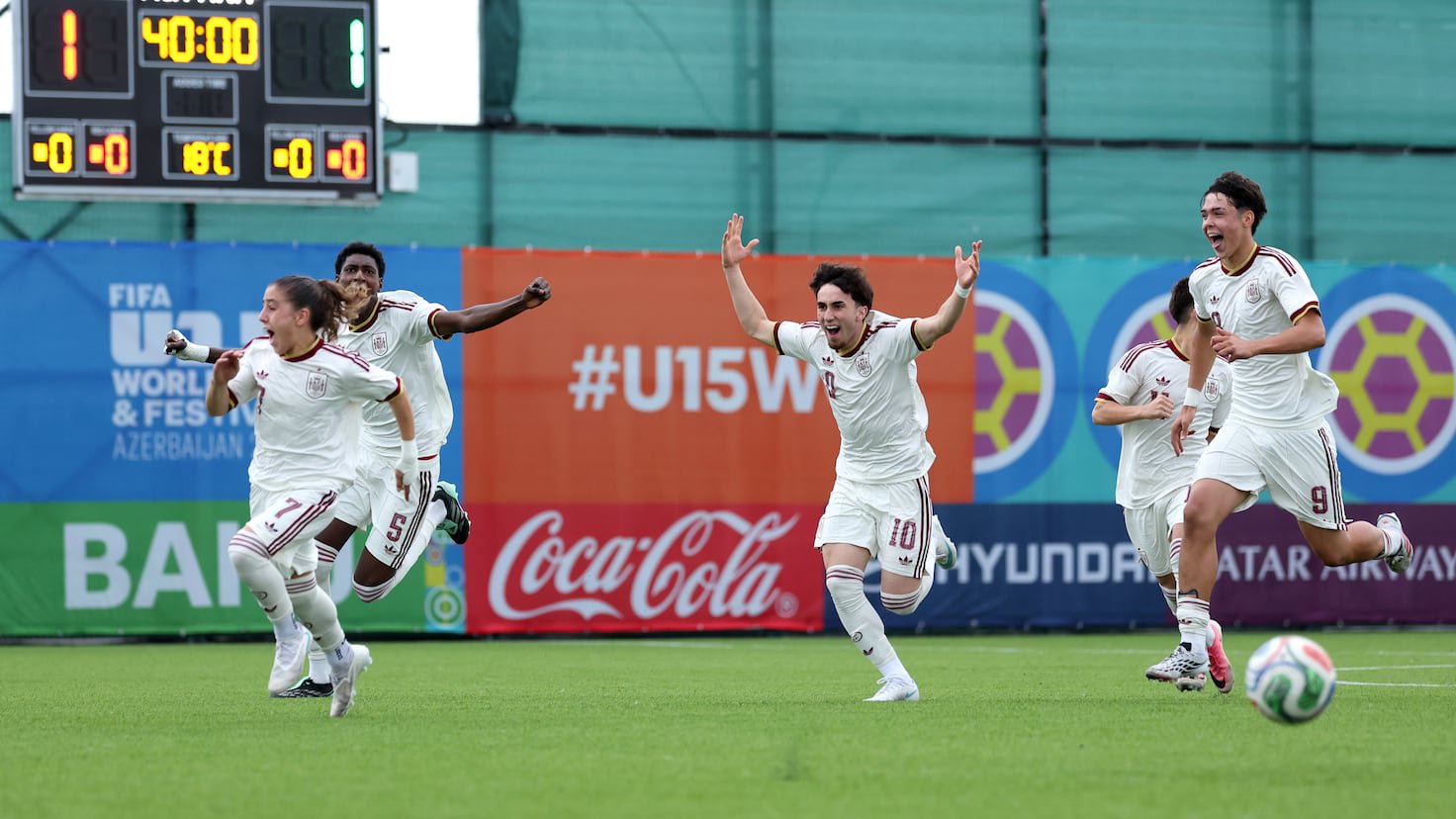 Spain Under-15 Reaches Round of 16 After Defeating Wales