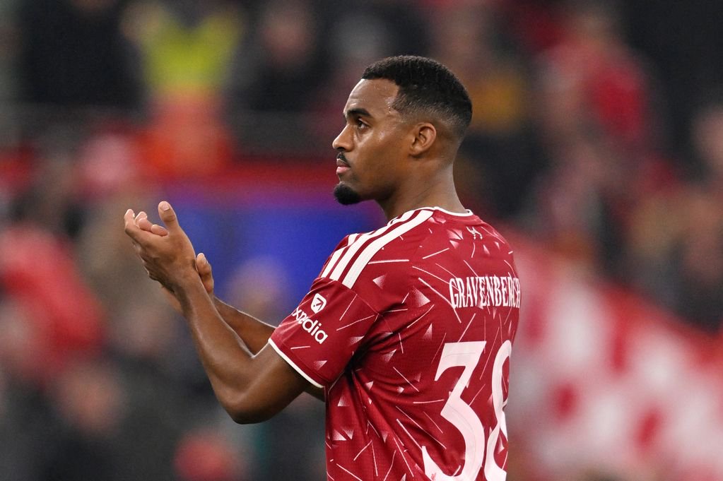 Liverpool midfielder Ryan Gravenberch.