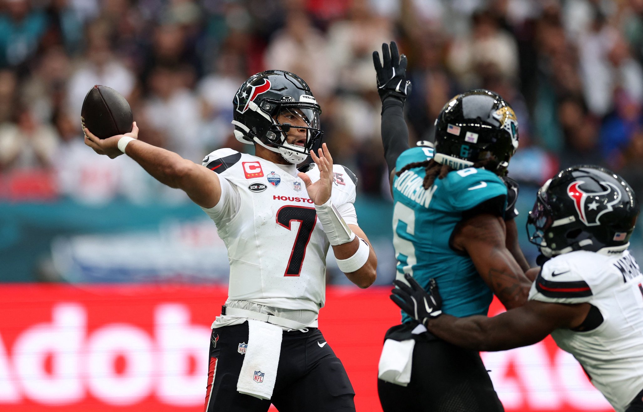 CJ Stroud led the Houston Texans to victory over the Jacksonville Jaguars