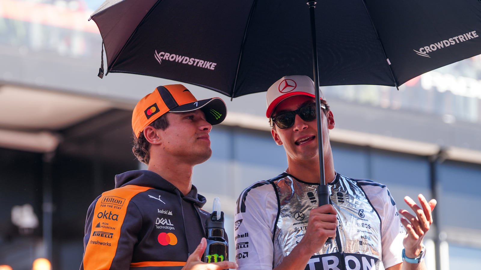 Lando Norris (left) put the onus on drivers to conquer their cars