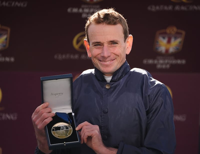 Jockey Ryan Moore has opted for Noble Exhibit in the Futurity. Photograph: PA


