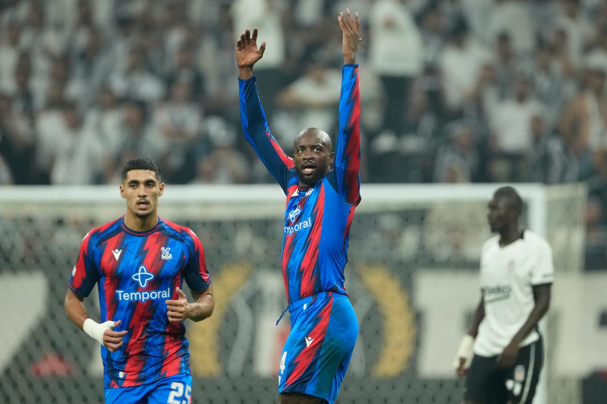 Jean-Philippe Mateta was on the scoresheet for Palace (Emrah Gurel/AP)