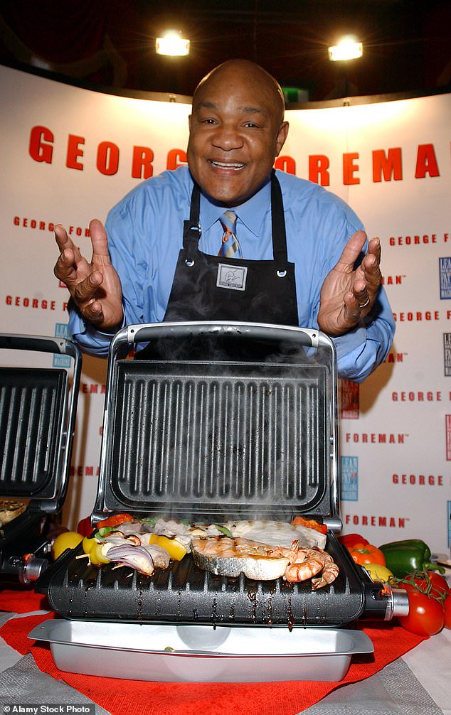 Switching lanes: After an incredible career in boxing, Forman became the face of his own grill brand with achieved incredible success