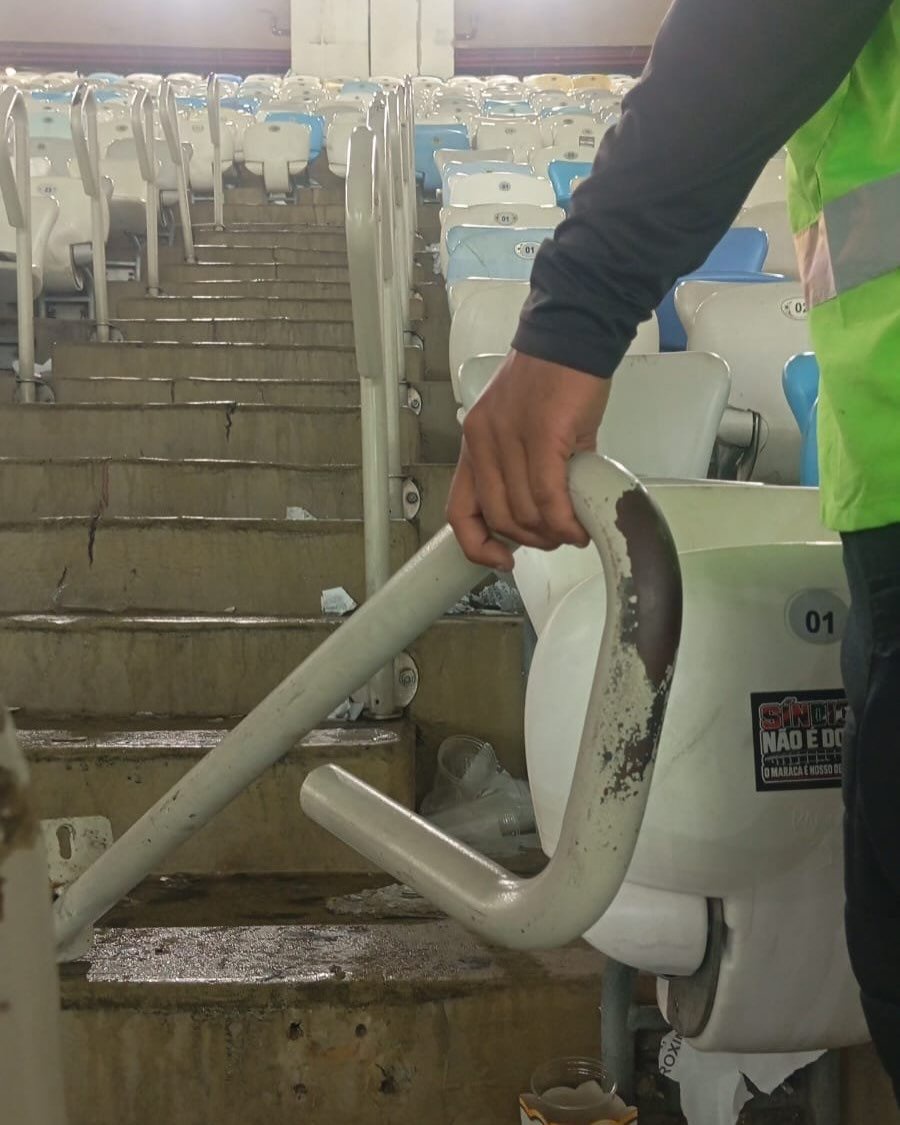 Maracanã sofre depredação após eliminação do Vasco para o Boca Juniors; veja imagens