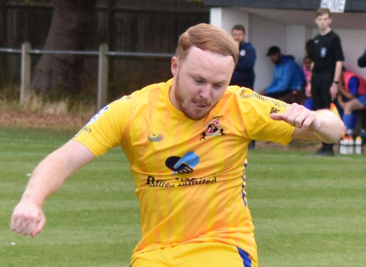 Mack Reilly - was on target for Rochester against Petts Wood & Holmesdale on Saturday. Picture: Alan Coomes