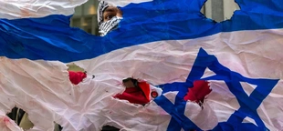Mike Johnson calls out Dems for appeasing 'pro-Hamas' wing as anti-Israel protesters burn American flag