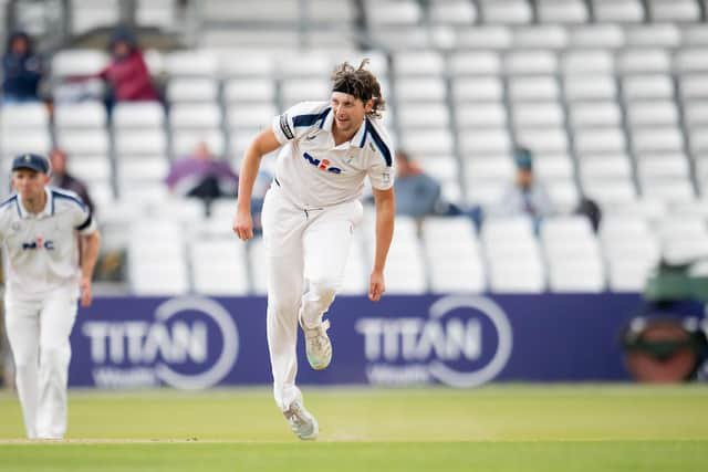 Jack White took three wickets for Yorkshire in the Welsh capital. Picture by Allan McKenzie/SWpix.com