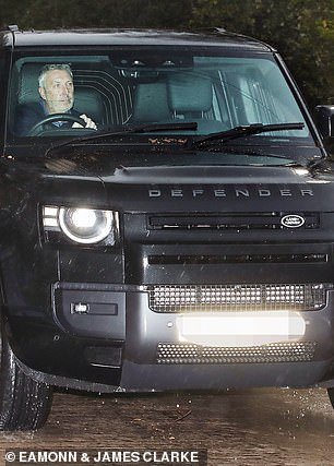 Jason Wilcox is seen rolling up this morning