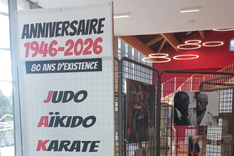 L’affiche historique de l’anniversaire du Judo club du Gard, avec ses six disciplines.