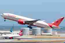 Air India Boeing 777 departing San Francisco