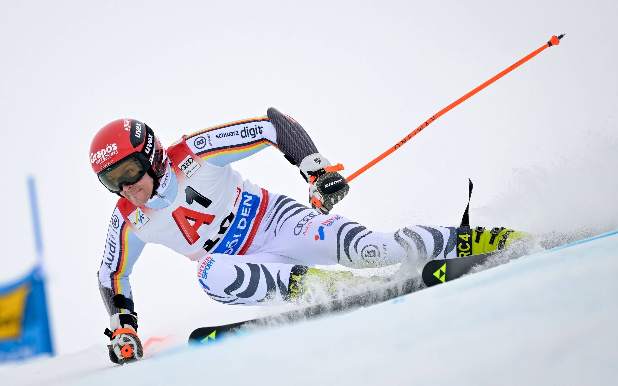  Fabian Gratz zeigte einen guten ersten Lauf in Sölden. Und auch der zweite Durchgang war stark. 