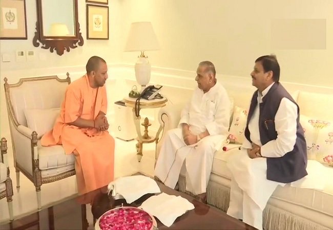 Yogi Adityanath & Mulayam Singh Yadav