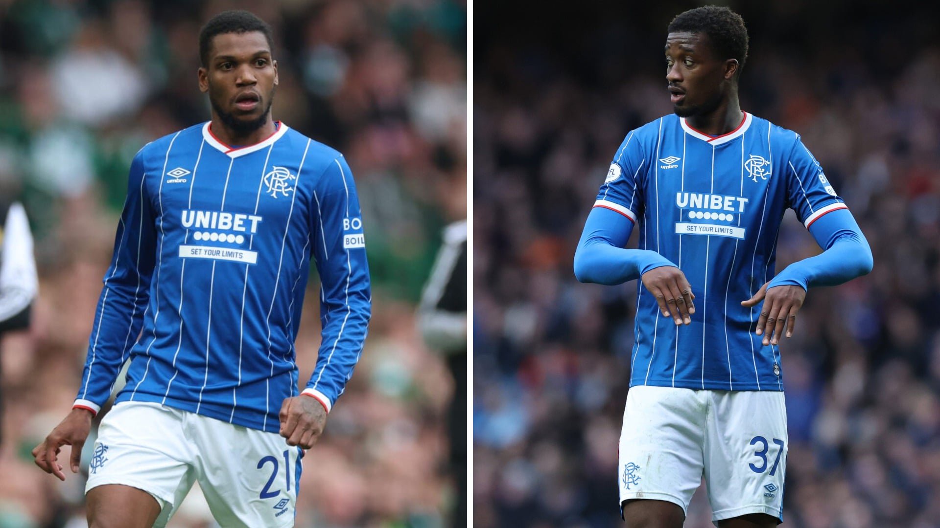 Emmanuel Fernandez and Dujon Sterling in a split image.