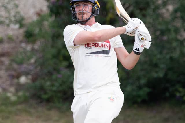 Eastbourne's Jack Meacher on his way to smashing 100 off just 53 balls for the 2nds.