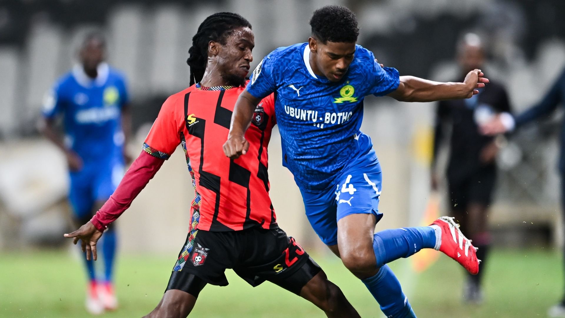 Jayden Adams and Marks Munyai, TS Galaxy vs Mamelodi Sundowns