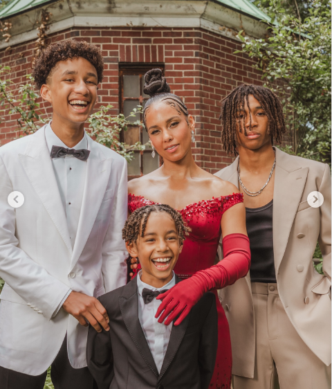 Alicia Keys, and her sons | Source: Instagram/aliciakeys