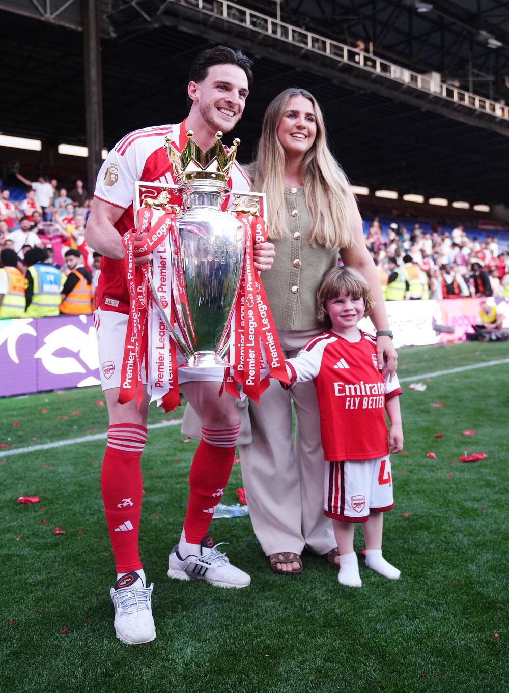 The pair first met in 2017 and share a son together (PA)