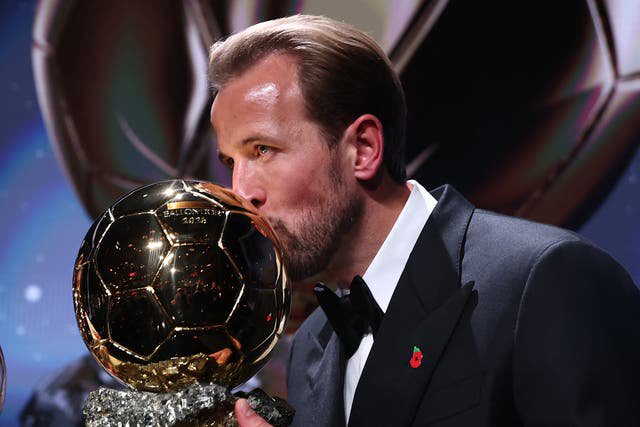 Harry Kane won the 2026 Ballon d'Or in London