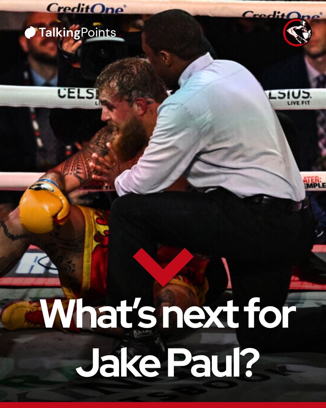 Referee steps in to stop Jake Paul vs Anthony Joshua fight