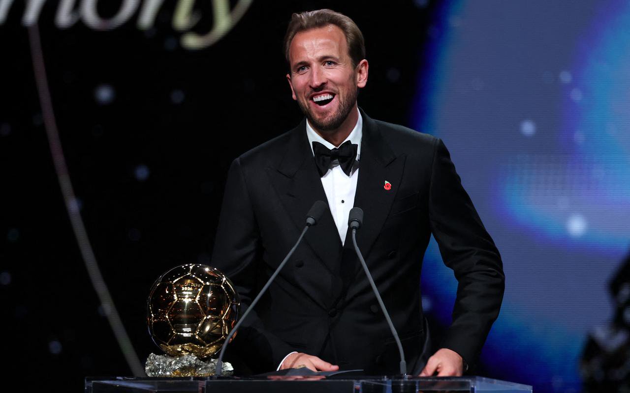 Harry Kane becomes first Englishman to win Ballon d'Or in 25 years as he's crowned in London