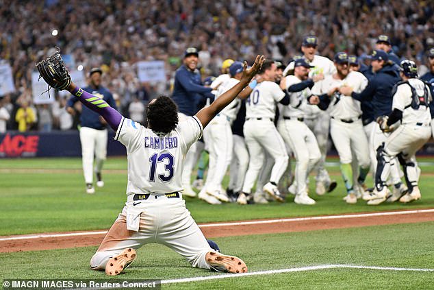 The Rays will face the Brewers in the World Series after sealing victory over the Guardians