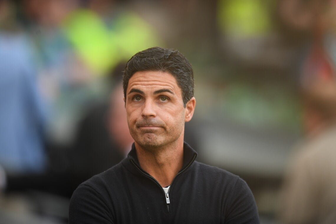 Mikel Arteta looking on during an Arsenal game