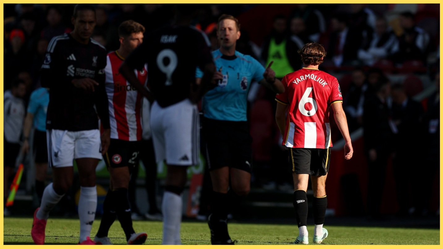 Why Liverpool weren’t given a penalty despite Yehor Yarmolyuk red for headbutting Jeremy Jacquet