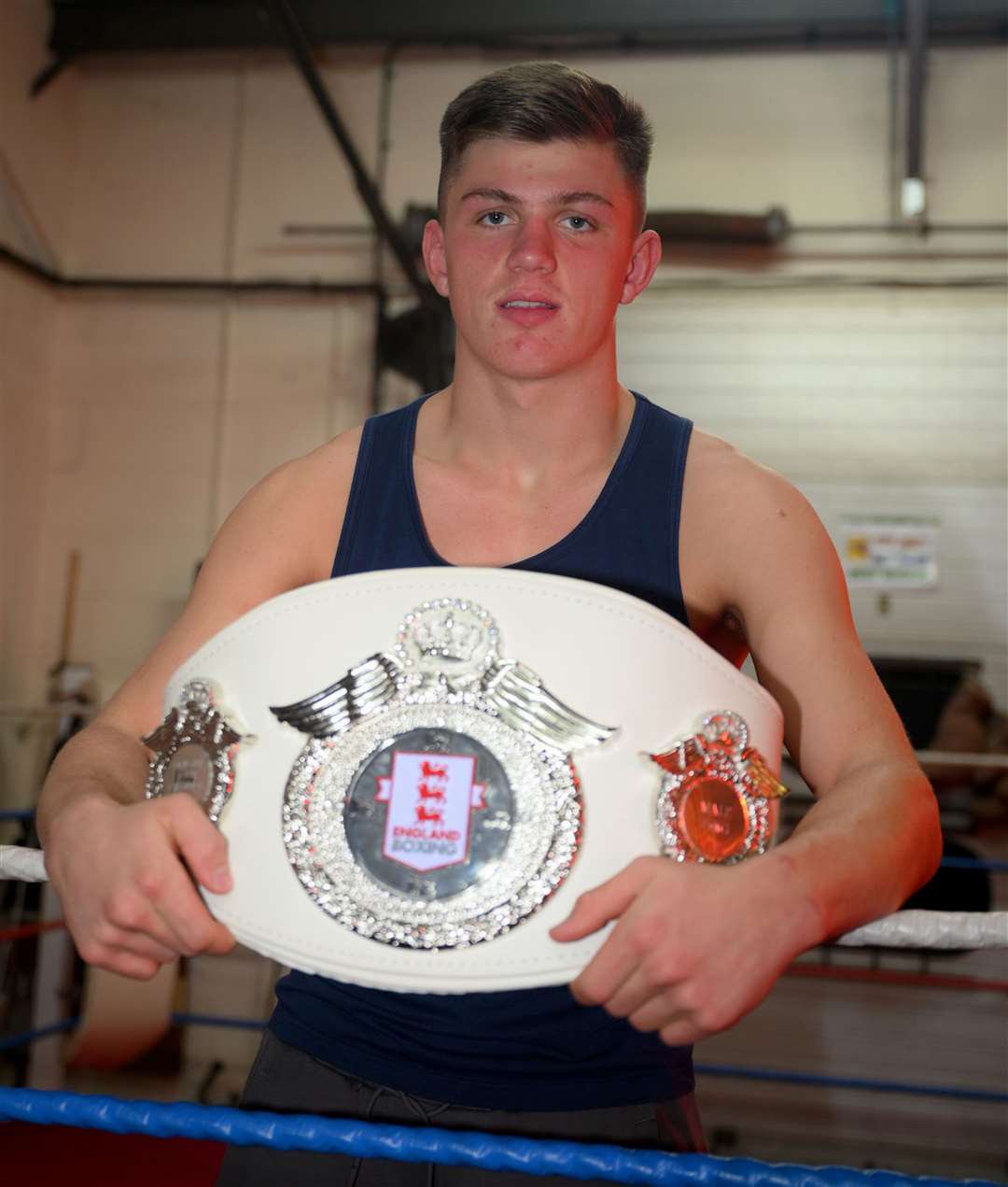 Harley Burrows under 75kg England Boxing Youth champion