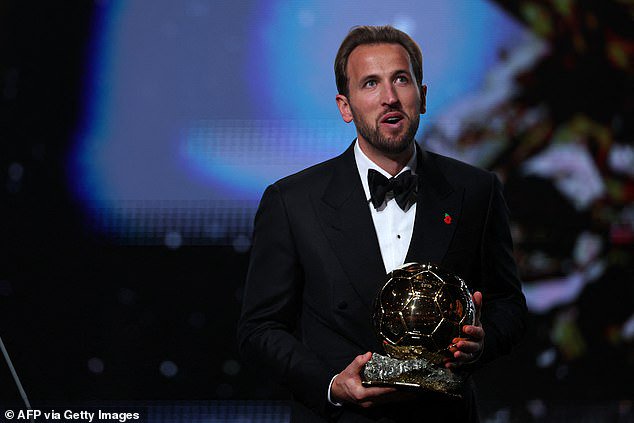 Harry Kane has been crowned as England's first Ballon d'Or winner since 2001