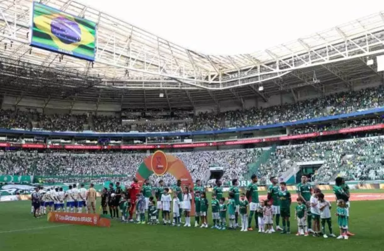Palmeiras no Nubank Parque, em São Paulo