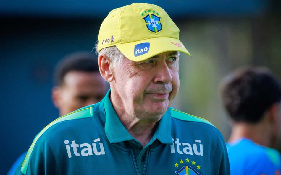 Carlo Ancelotti, técnico da Seleção Brasileira