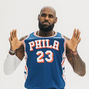 LeBron James vai receber o salário mínimo, cerca de 3,5 milhões de euros anuais, ao serviço dos Philadelphia 76ers - Foto: Instagram/@kingjames
