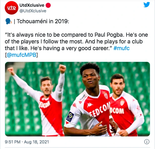 Aurelien Tchouameni has been compared to Paul Pogba in the past