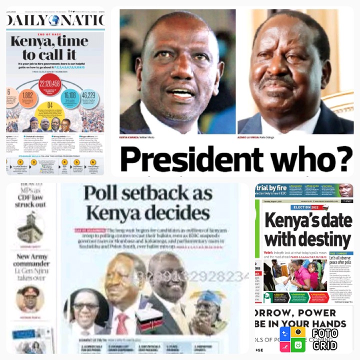 August 9th Daily Nation The Standard The Star People Daily Newspapers Headlines Review Chezaspin