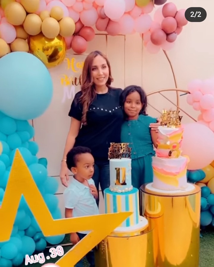 Humble Regina Daniels dresses so simple to her step-children's lavish birthday party - Video+Photos