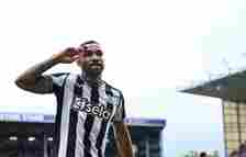 Callum Wilson of Newcastle United (9) celebrates after scoring  the opening goal  during the Premier League match between Burnley FC and Newcastle ...