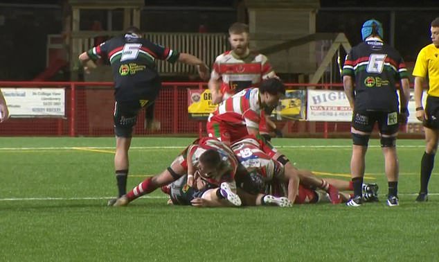 Lock Curtis Gregory was red-carded for stamping on an opponent during a semi-professional match between his side Ebbw Vale and Llandovery