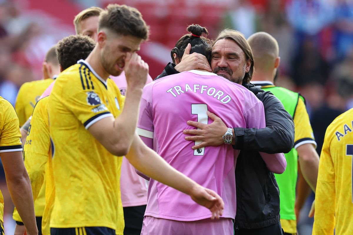 Daniel Farke embraces record signing James Trafford
