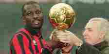 George Weah lifts the Ballon d'Or