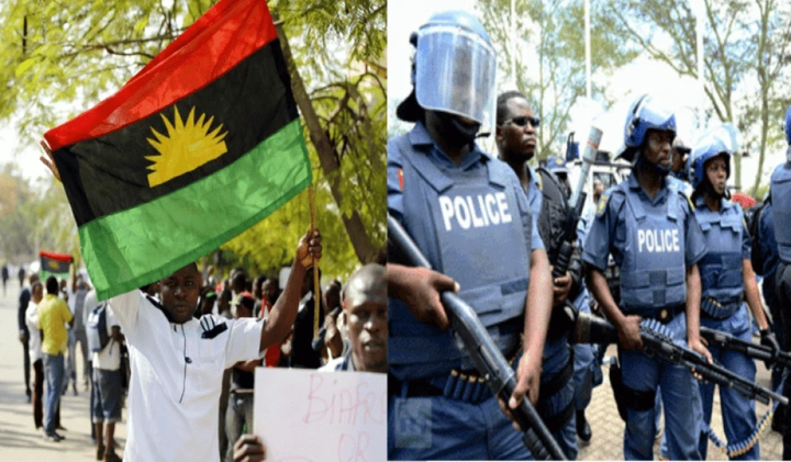 Biafra’n Forces #ESN open fire with Nigerian police in Imo State (Video)