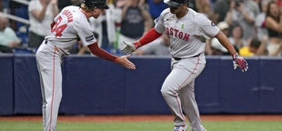 Rafael Devers sets team record by homering in 6th straight game as Red Sox top Rays 5-0